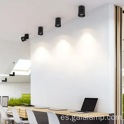 Luz de pista plegable moderna montada en la superficie para espacios minoristas